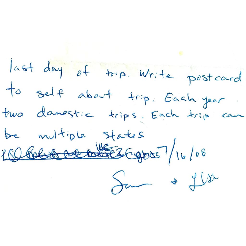 a handwritten contract